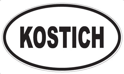 KOSTICH - Oval Magnet