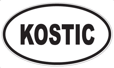 KOSTIC - Oval Magnet
