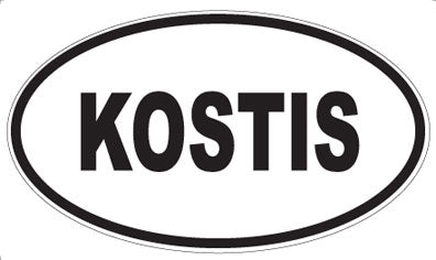 KOSTIS - Oval Sticker