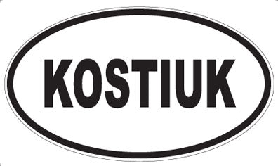 KOSTIUK - Oval Magnet