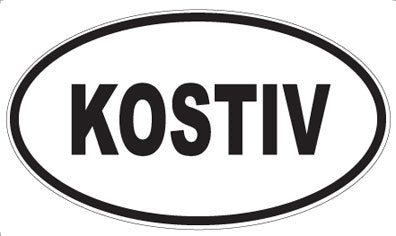 KOSTIV - Oval Sticker