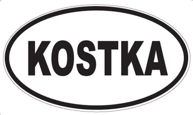KOSTKA - Oval Sticker
