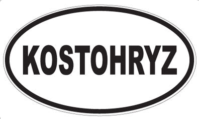 KOSTOHRYZ - Oval Magnet