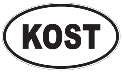 KOST - Oval Magnet