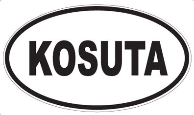 KOSUTA - Oval Sticker