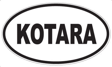KOTARA - Oval Sticker