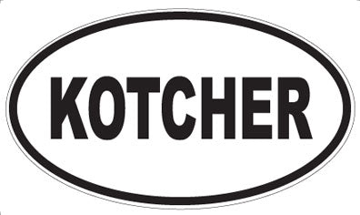 KOTCHER - Oval Magnet