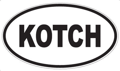 KOTCH - Oval Magnet