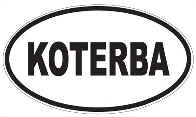 KOTERBA - Oval Sticker
