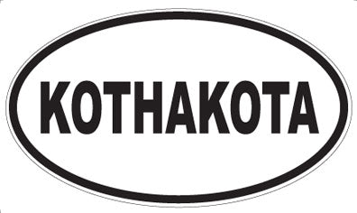 KOTHAKOTA - Oval Magnet