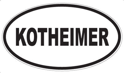 KOTHEIMER - Oval Magnet