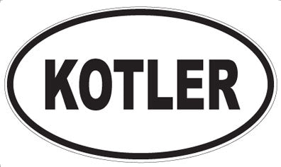 KOTLER - Oval Sticker