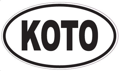 KOTO - Oval Sticker