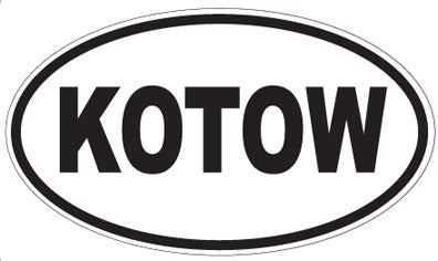KOTOW - Oval Magnet