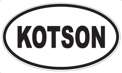 KOTSON - Oval Magnet