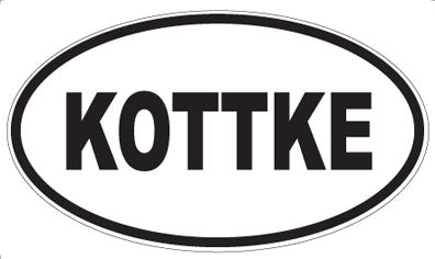 KOTTKE - Oval Magnet