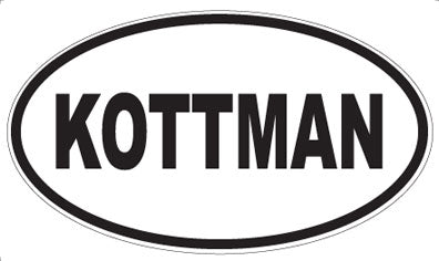 KOTTMAN - Oval Sticker