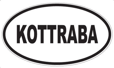 KOTTRABA - Oval Sticker