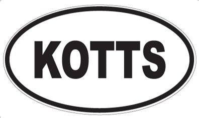 KOTTS - Oval Sticker