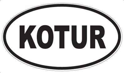 KOTUR - Oval Sticker