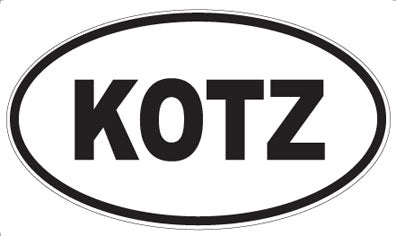 KOTZ - Oval Sticker