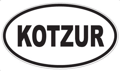KOTZUR - Oval Sticker
