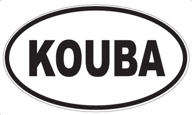 KOUBA - Oval Sticker