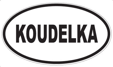 KOUDELKA - Oval Sticker