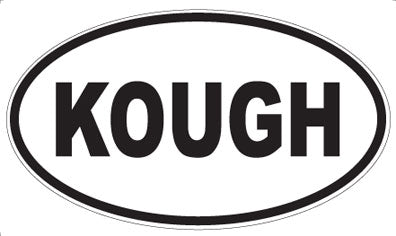 KOUGH - Oval Sticker