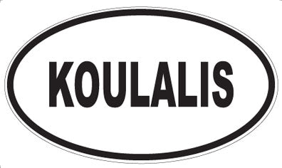 KOULALIS - Oval Sticker