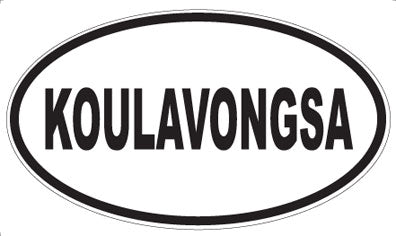 KOULAVONGSA - Oval Sticker
