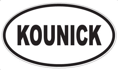 KOUNICK - Oval Sticker