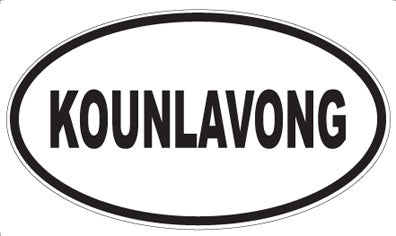 KOUNLAVONG - Oval Sticker