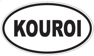 KOUROI - Oval Sticker