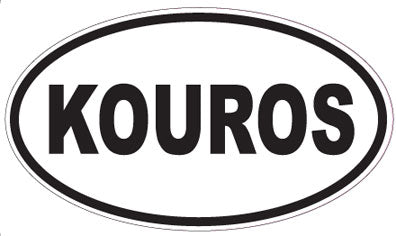 KOUROS - Oval Sticker