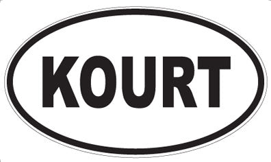 KOURT - Oval Magnet