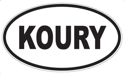 KOURY - Oval Magnet