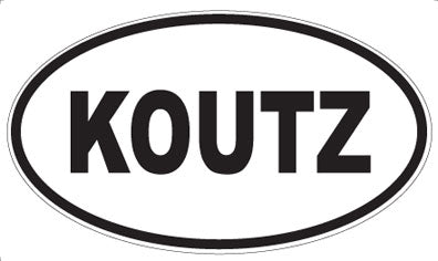 KOUTZ - Oval Sticker