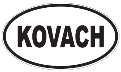 KOVACH - Oval Magnet