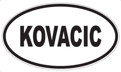 KOVACIC - Oval Magnet
