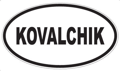 KOVALCHIK - Oval Magnet