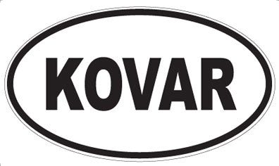 KOVAR - Oval Sticker