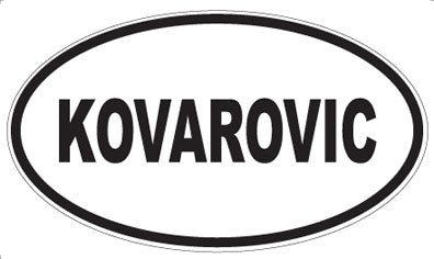 KOVAROVIC - Oval Magnet