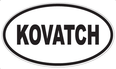 KOVATCH - Oval Sticker