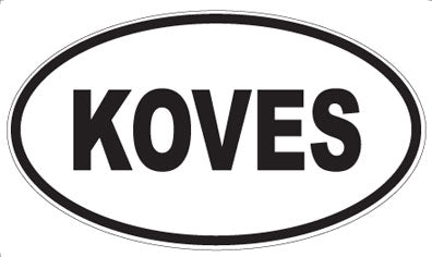 KOVES - Oval Sticker