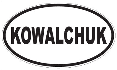 KOWALCHUK - Oval Magnet