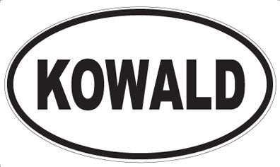KOWALD - Oval Sticker