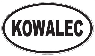 KOWALEC - Oval Magnet