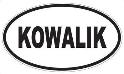 KOWALIK - Oval Magnet
