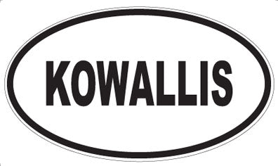 KOWALLIS - Oval Magnet